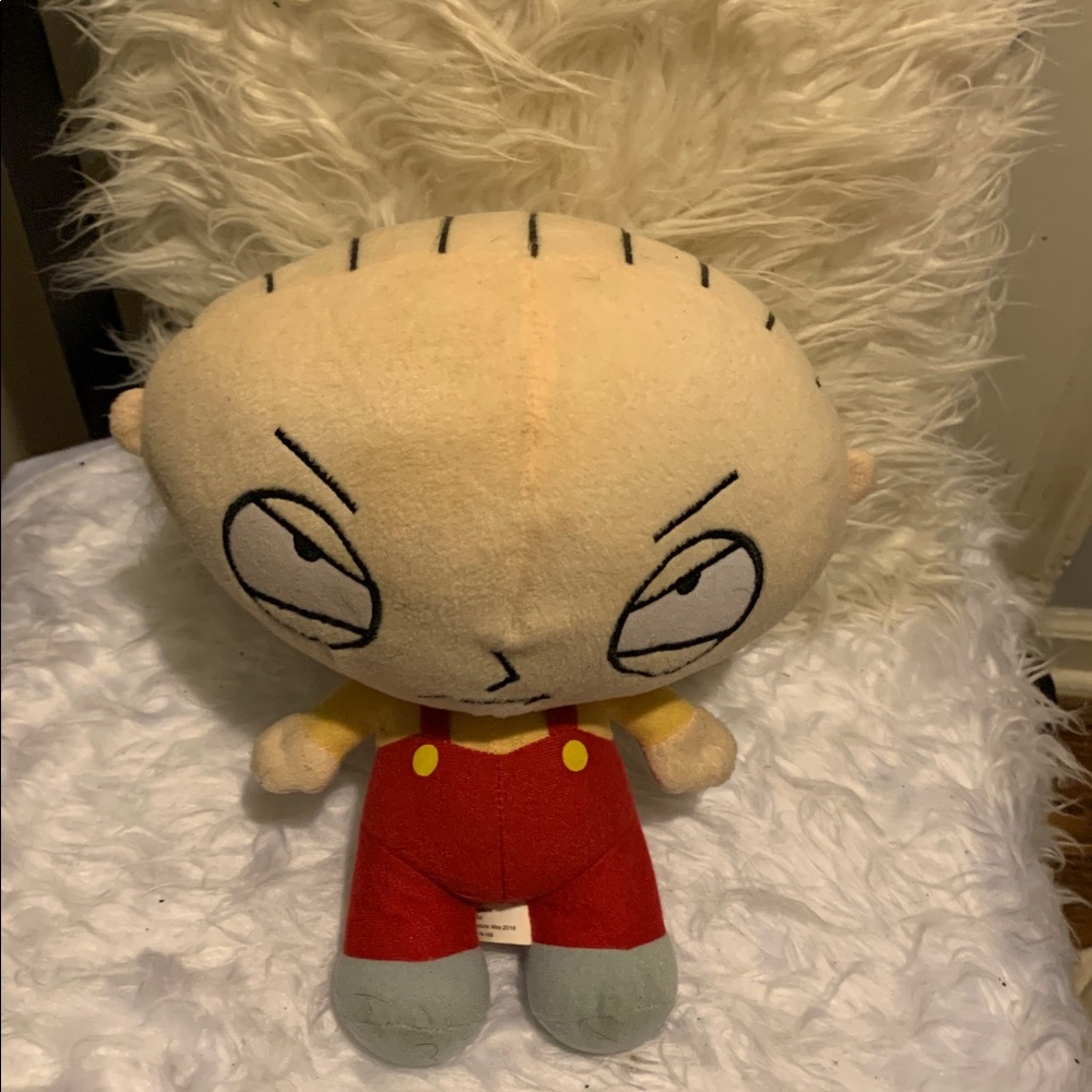 Stewie Griffin Plush Toy - Red and Gray